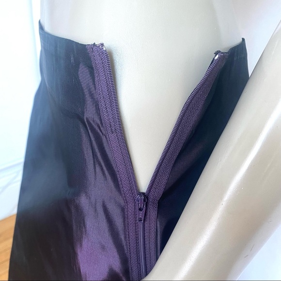Vintage Roman Keflay Purple Satin Skirt - Picture 9 of 12